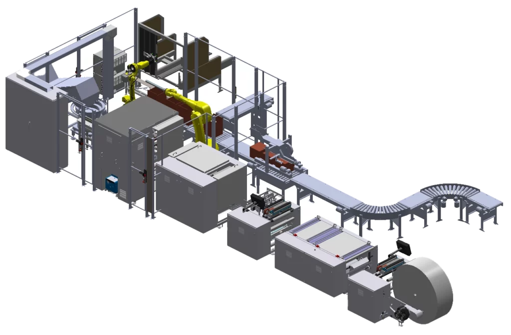 3D view of our automated winding machine